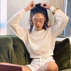 Urban Outfitters Ivory Pepper Pullover Sweater